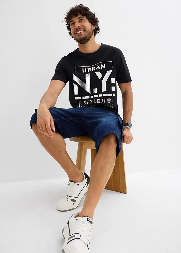 T-skjorte i 100% økologisk bomull, bonprix