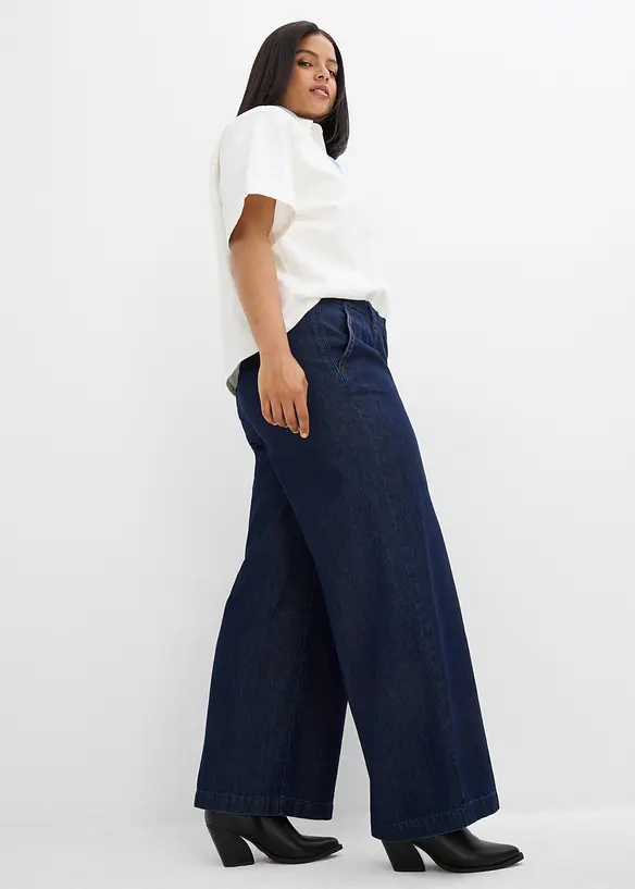 Wide Leg-jeans, High Waist, Super Soft, bonprix