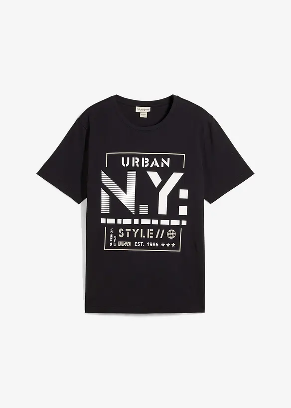 T-skjorte i 100% økologisk bomull, bonprix