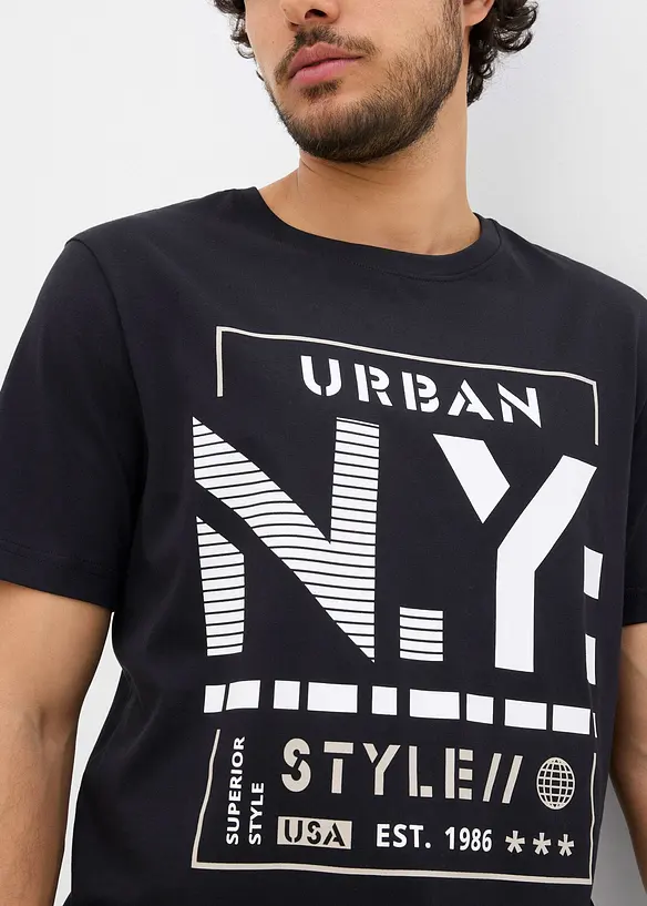 T-skjorte i 100% økologisk bomull, bonprix