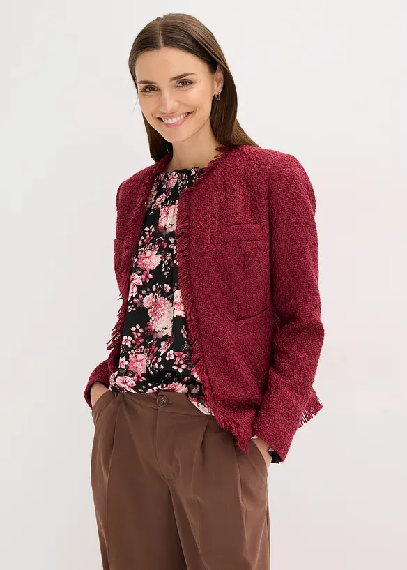 Bouclé-jakke, bonprix