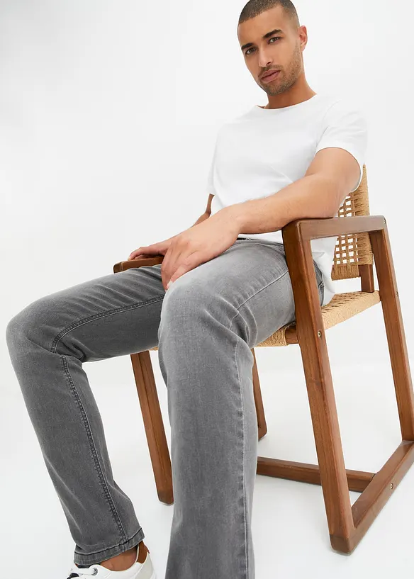 Slim Fit-jeans i denim med stretch, Straight, bonprix