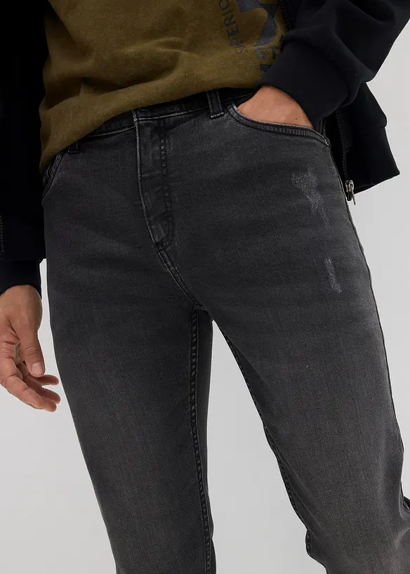 Slim Fit-jeans i denim med stretch, Straight, bonprix