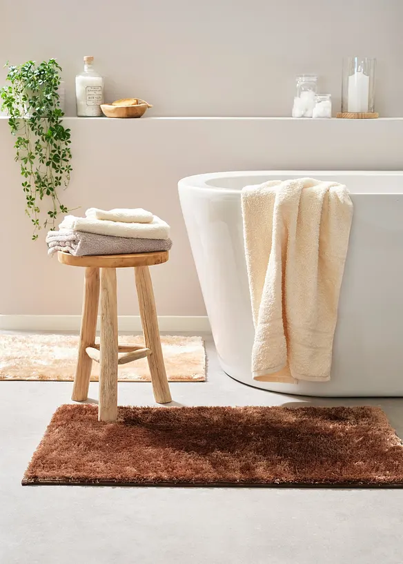 Badematte med glinsende overflate, bonprix