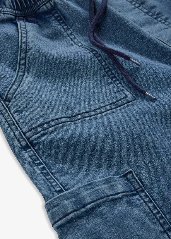 Slip on-cargojeans for barn, Loose Fit, bonprix