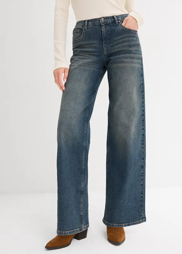Wide Leg-jeans, High Waist, bonprix