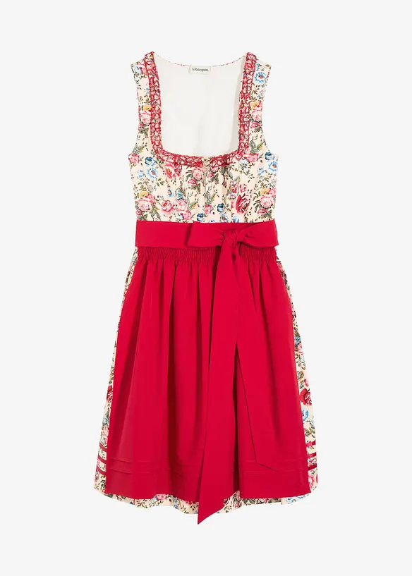 Tyrolerkjole med brodert forkle (2-delt sett), bonprix