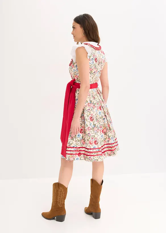 Tyrolerkjole med brodert forkle (2-delt sett), bonprix