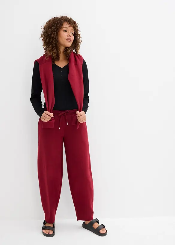 Ribbet body i 100% bomull, bonprix