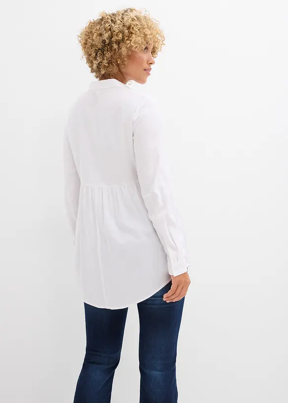 Lang bluse av viskose, bonprix