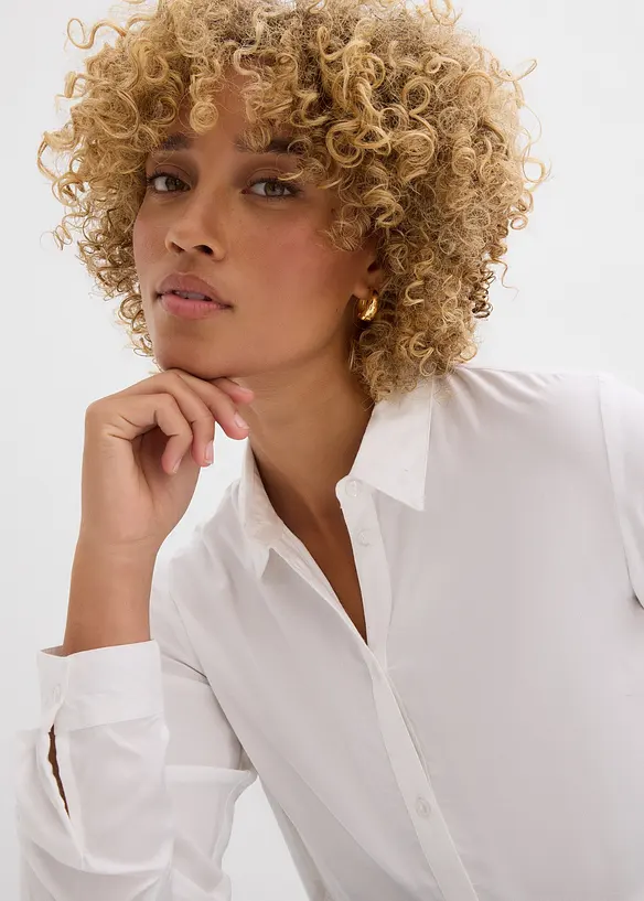 Lang bluse av viskose, bonprix