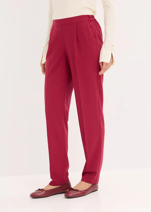 Pull on-bukse med press, bonprix