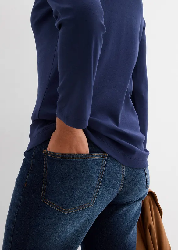 Oversized topp i 100% økologisk bomull, bonprix