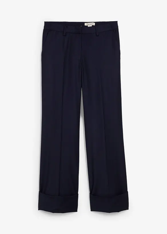Bukse med ull, Flared, bonprix