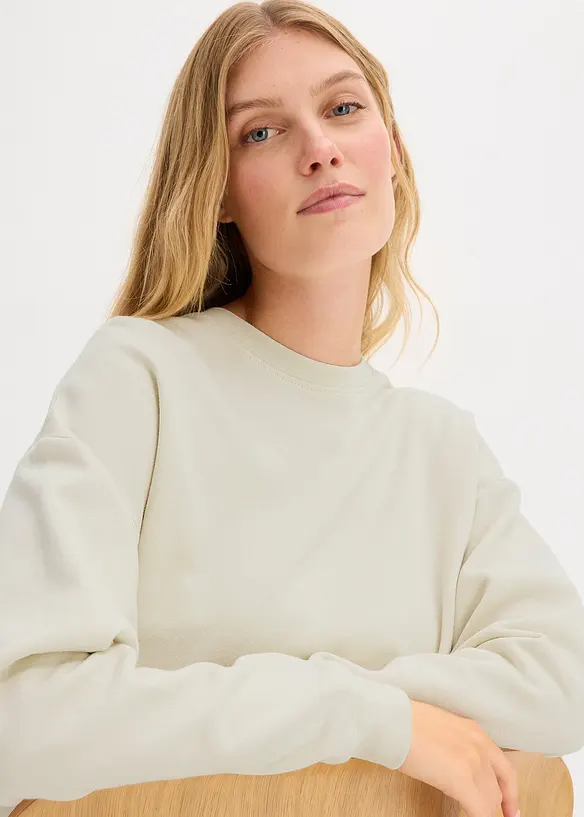 Oversized sweatshirt i 100% økologisk bomull, bonprix