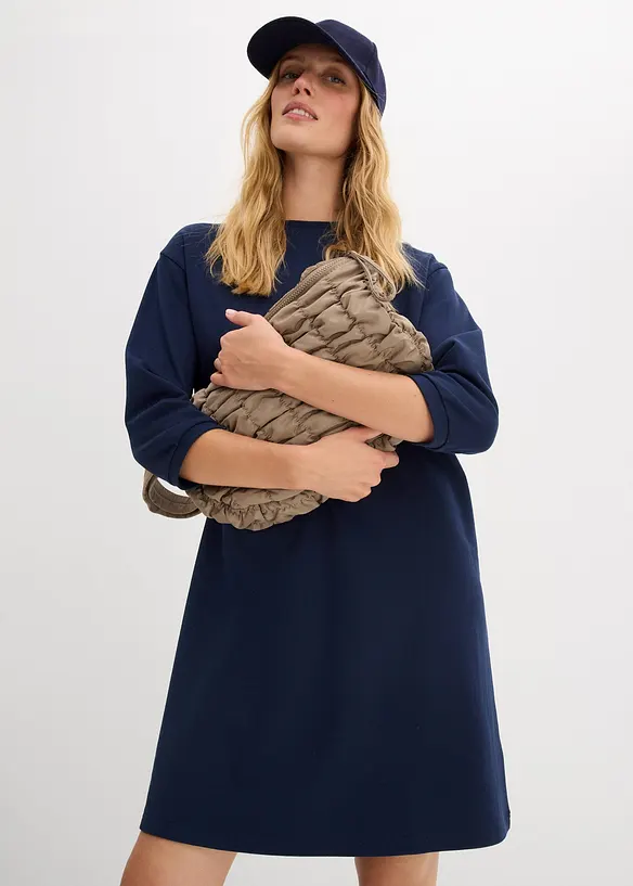 Sweatshirtkjole i utsvingt modell, bonprix