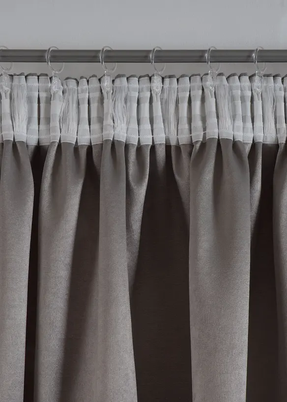 Mørkleggingsgardin i jacquard (1-pack), bonprix