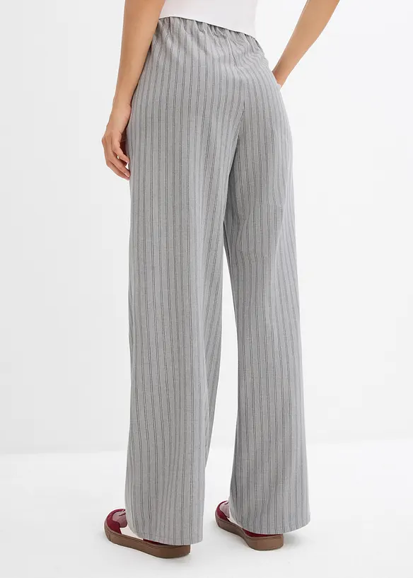 Slip on-bukse i fint fallende materiale, bonprix
