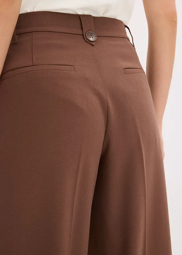 Bukse i viskosemiks med legg, bonprix