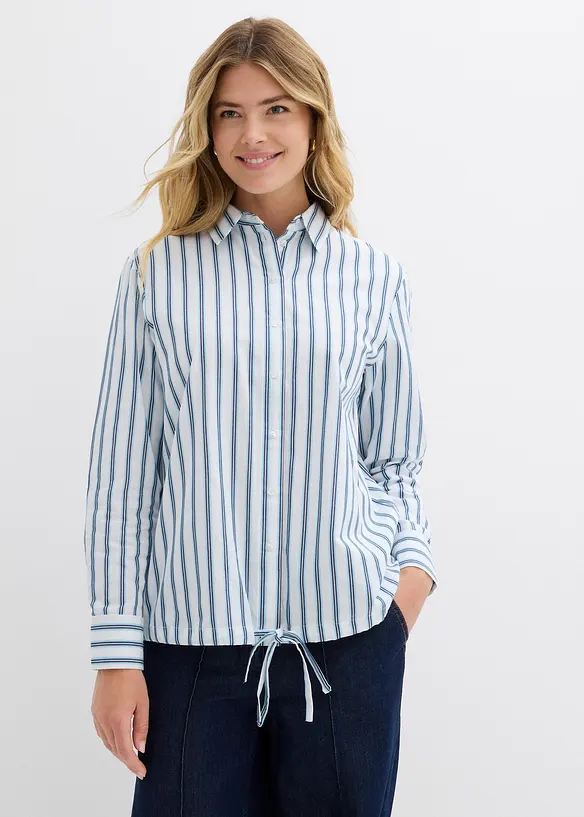 Oversized skjorte i 100% bomull, bonprix