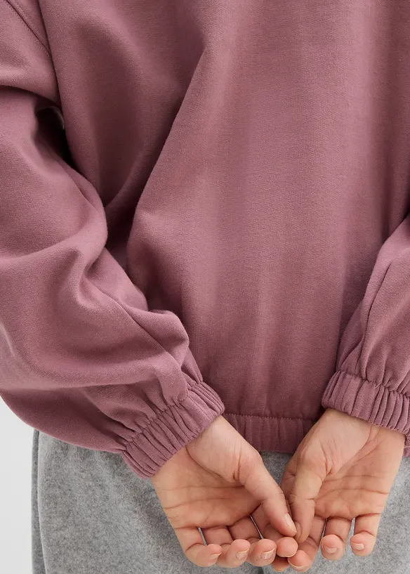 Oversized sweatshirt av økologisk bomull, bonprix