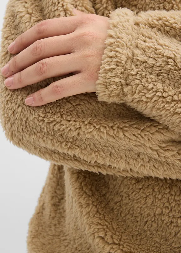Fleecegenser av teddy, bonprix
