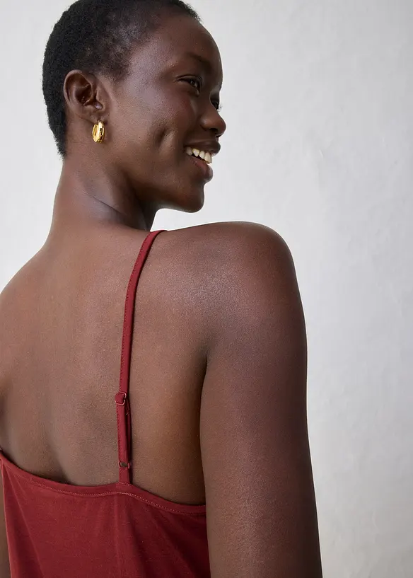 Singlet med ull og blonder, bonprix