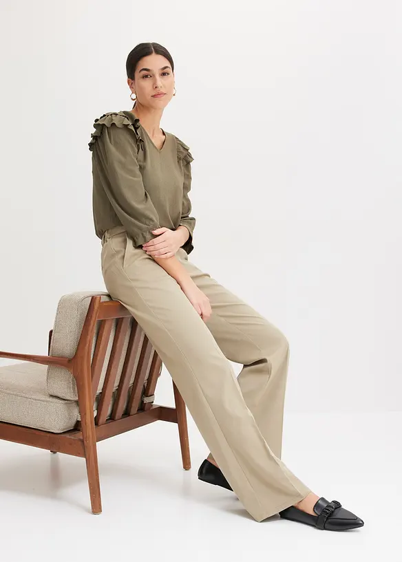 Dressbukse med komfortlinning, bonprix