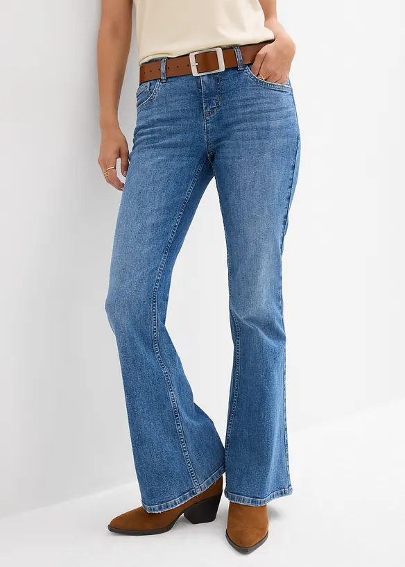 Flared-jeans Mid Waist, bonprix