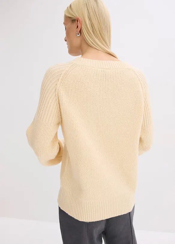 Genser med V-hals, bonprix
