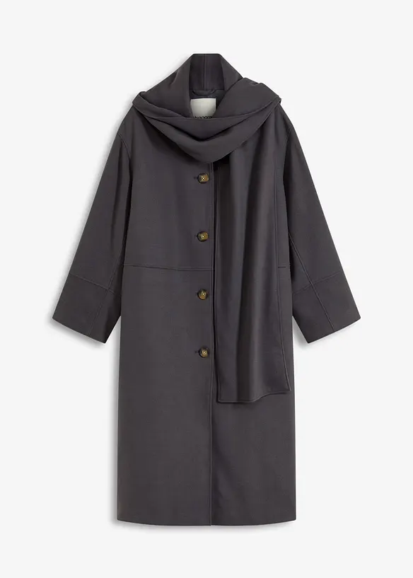 Oversized kåpe av myk viskosemiks, bonprix