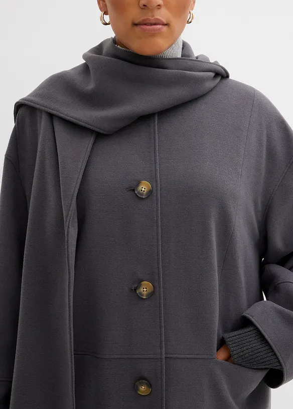 Oversized kåpe av myk viskosemiks, bonprix