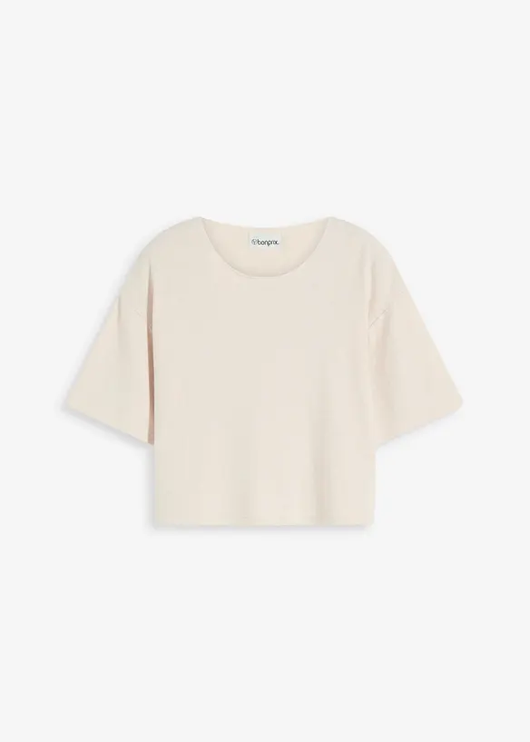 Kort topp i boxy passform, bonprix