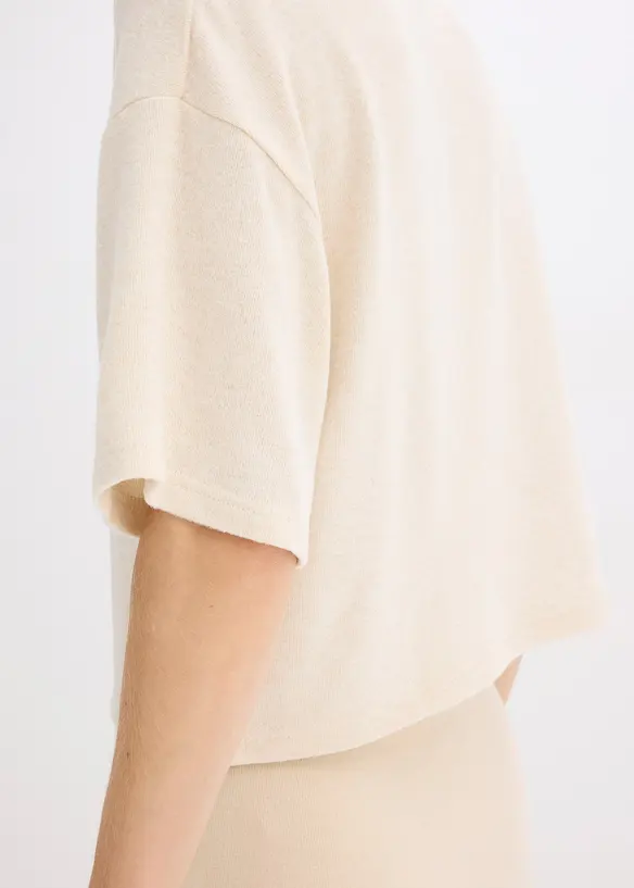 Kort topp i boxy passform, bonprix