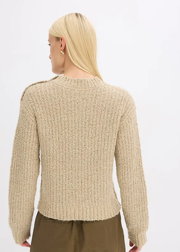 Grovstrikket genser, bonprix