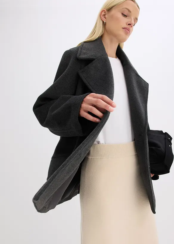 Caban-jakke i ullstil, bonprix