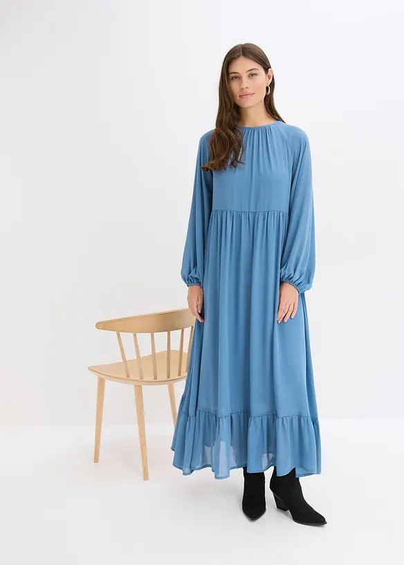 Maxikjole i chiffon, bonprix