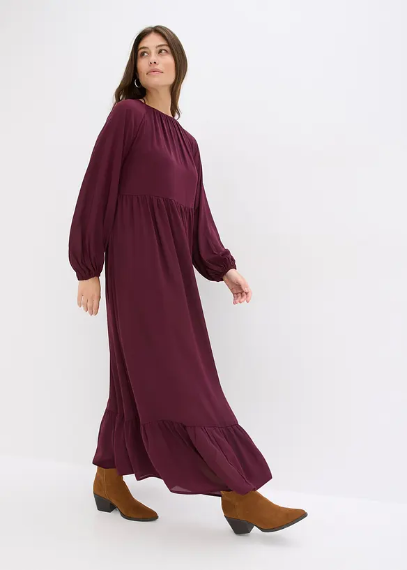 Maxikjole i chiffon, bonprix