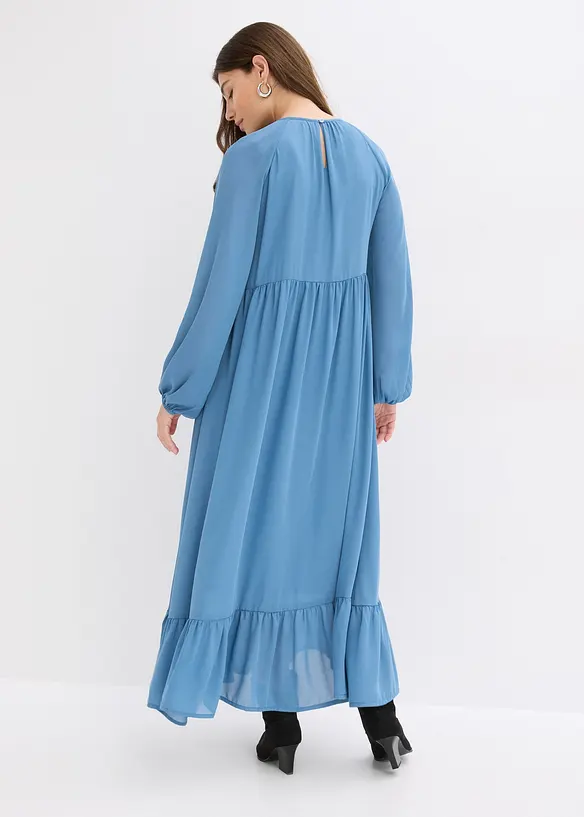 Maxikjole i chiffon, bonprix