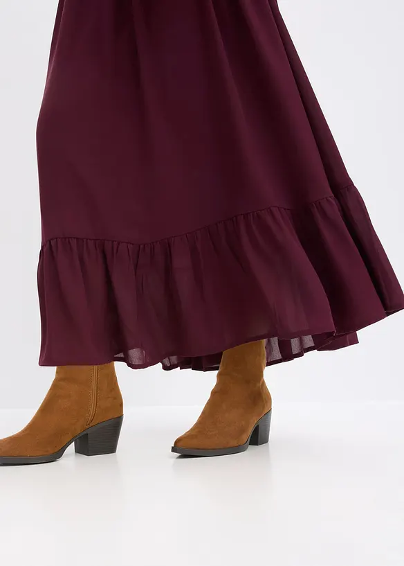 Maxikjole i chiffon, bonprix
