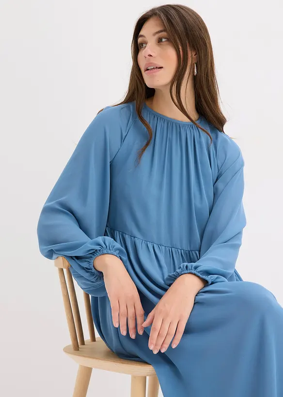Maxikjole i chiffon, bonprix