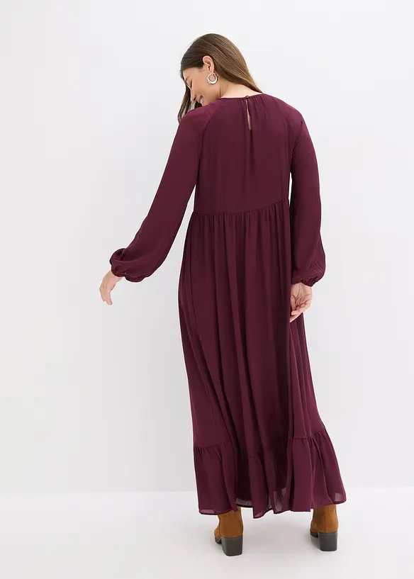 Maxikjole i chiffon, bonprix
