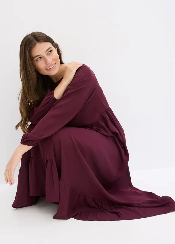 Maxikjole i chiffon, bonprix