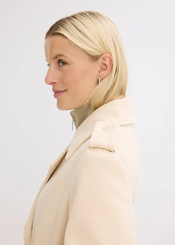 Trenchcoat i ullstil, bonprix