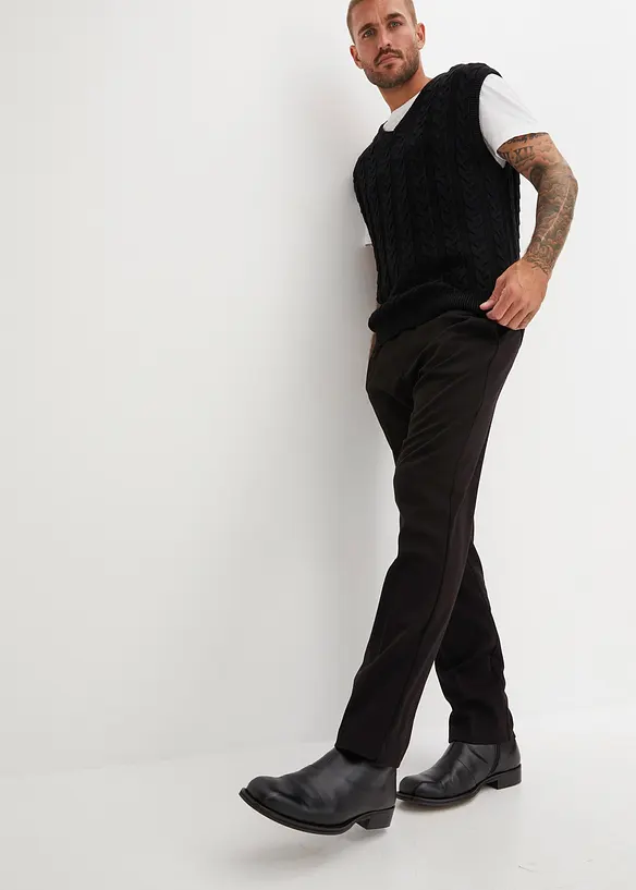 Elegant bukse med press, Regular Fit, bonprix