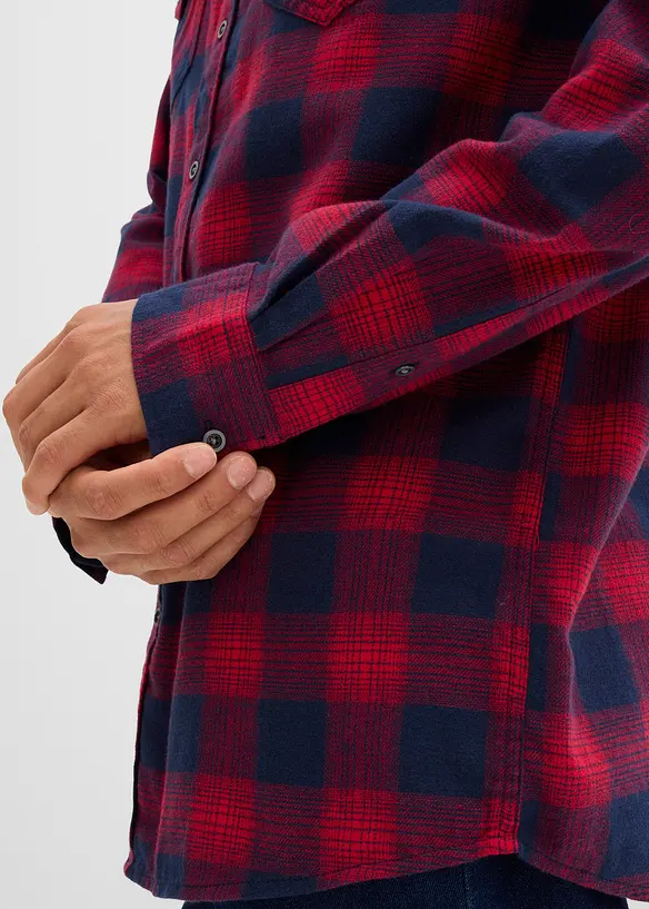Flanellskjorte i 100% bomull, bonprix