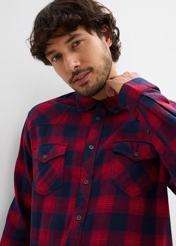 Flanellskjorte i 100% bomull, bonprix