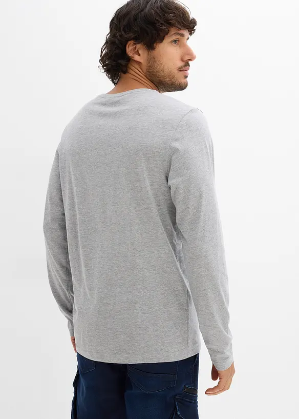 Langermet shirt (2-pack), bonprix