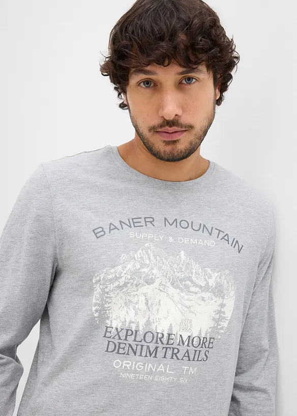 Langermet shirt (2-pack), bonprix