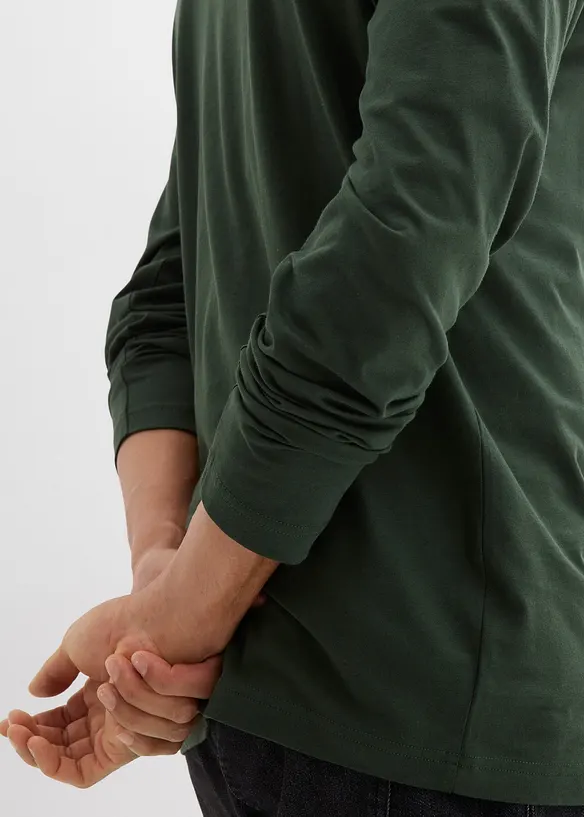 Langermet shirt (2-pack), bonprix